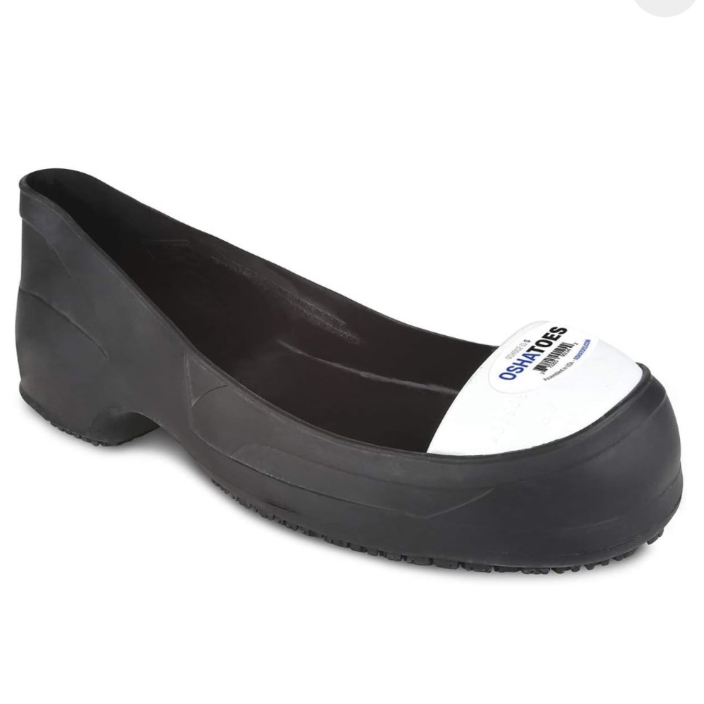 STEEL TOE RUBBER OVERSHOES/CAPS! OSHA APPROVED! Unisex Men’s 6-7, Women’s 8-9.